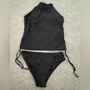 NWat Women’s Beachsissi Black 2-Piece Bathing Suit Size L